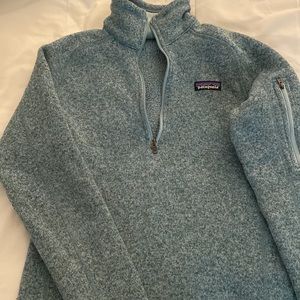 Blue Patagonia Quarter Zip Sweatshirt Fleece 🍁
